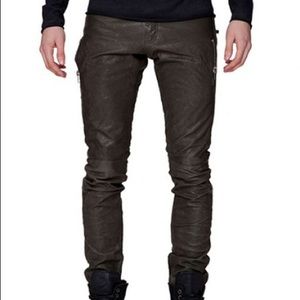 ARI mens 5 pocket wax jeans